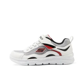 Skechers Kids Slip Resistant Cushioning Abrasion Resistant Low Top Kids Lifestyle Shoes White Black Teenagers
