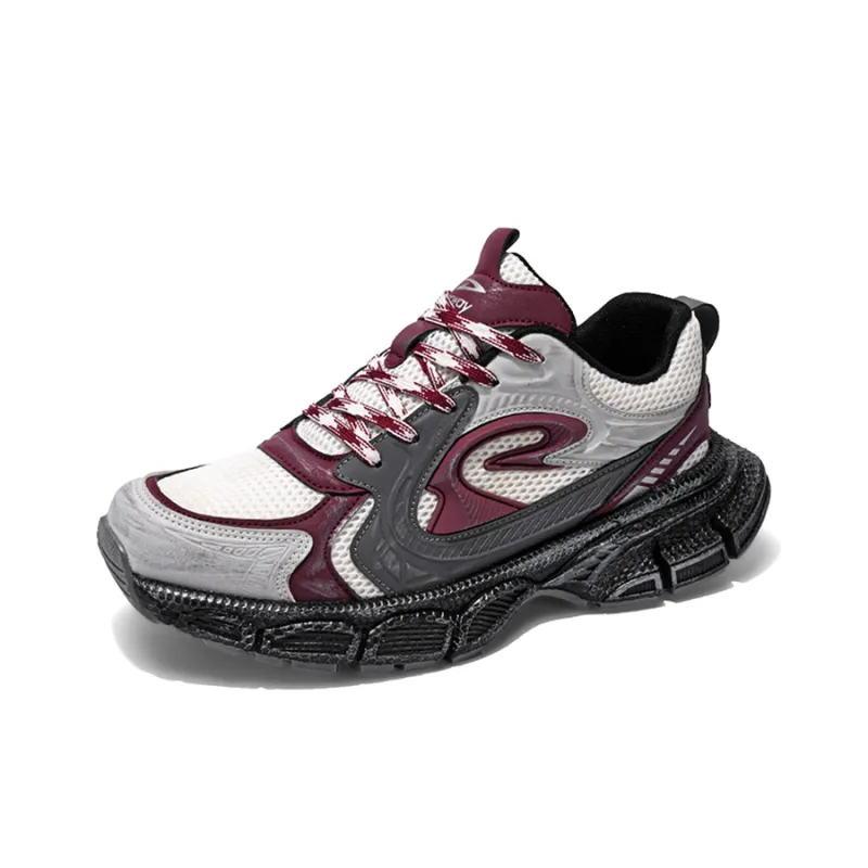 DEERWAY Cushioning Anti-Slip And Wear-Resistant Low-Top Chunky Sneakers Men's-6