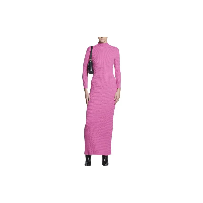 Balenciaga Long-Sleeved Dresses Women's Pink-2