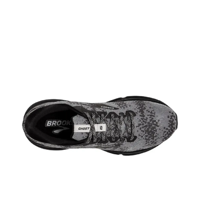 Brooks Ghost 15 Cushioning Slip Resistant Low Top Running Shoes Women's Gray Black-3