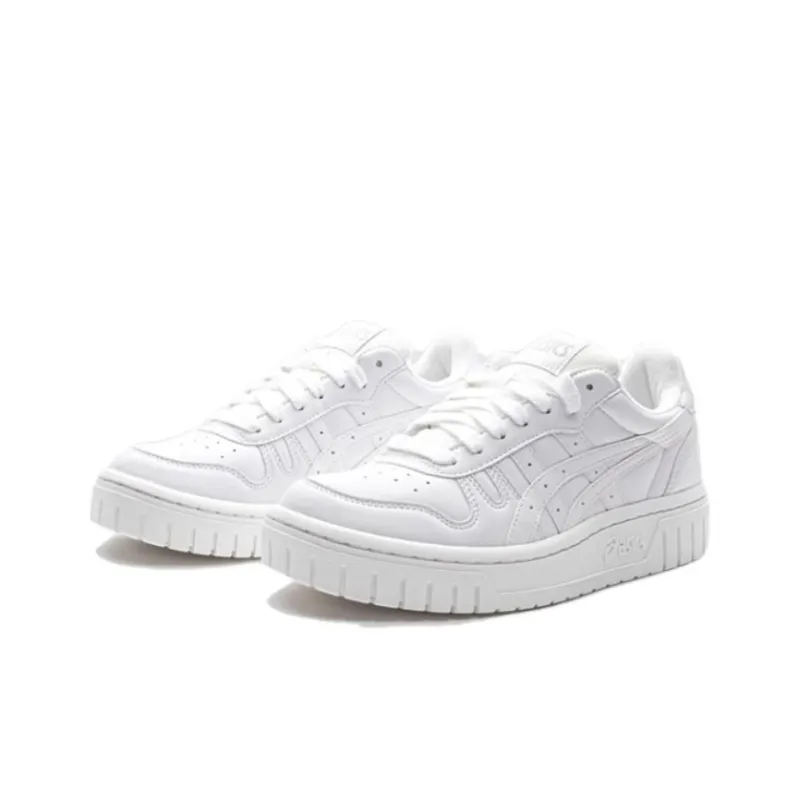 Asics Court MZ Anti Slip And Wear Resistant Breathable Low Top Kids' Skateboarding Shoes White Teenagers-1