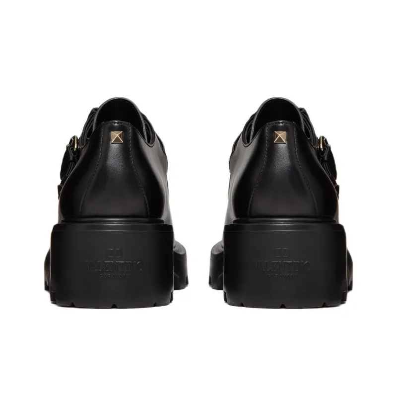 Valentino Garavani Rockstud Almond Toe Loafers Women's-4