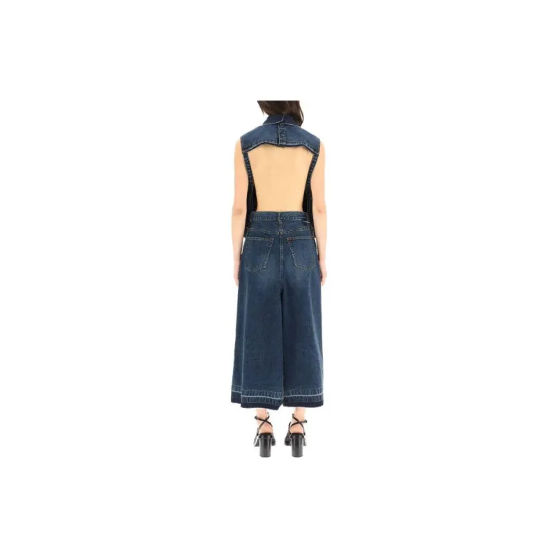 Sacai Sleeveless Dresses Women's Blue-2