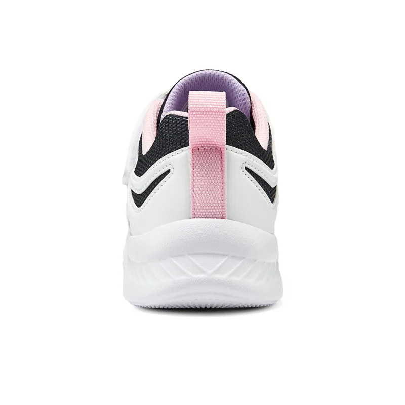Skechers Girls Slip Resistant And Breathable Low Top Kids Lifestyle Shoes Black White Pink Kids'-4
