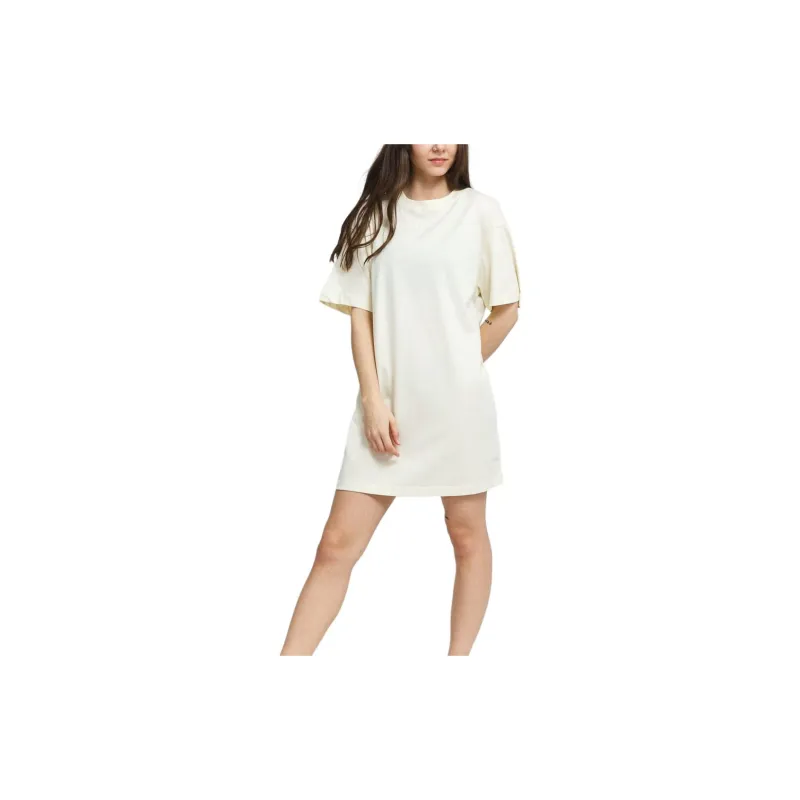 Nike Short Sleeved Dresses Women's Beige-4