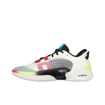 Skechers SKX Resagrip Cushioned Slip Resistant Low Top Basketball Shoes Men's White Black