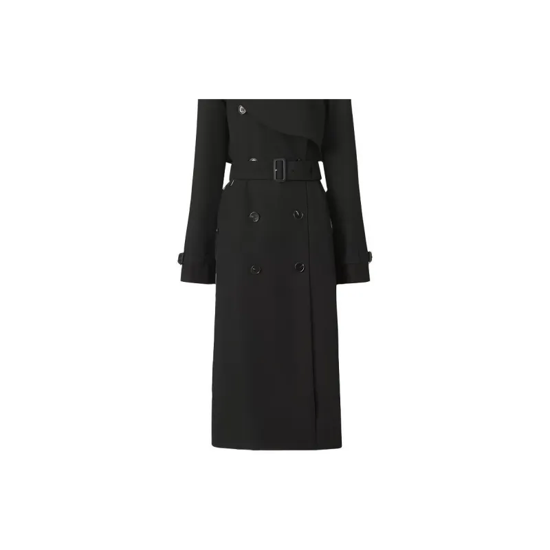 Burberry Trench Coat Women's Black-6