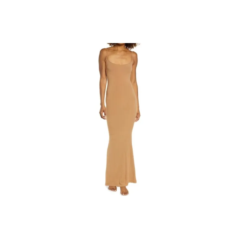 Skims Slip Dresses Women's Camel/CAMEL-4