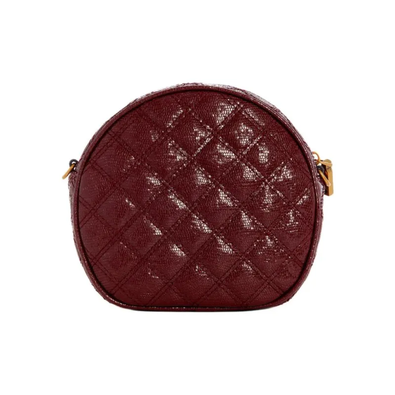 GUESS Polyurethane Crossbody Bag Shoulder Bag Mini Women's Burgundy-2