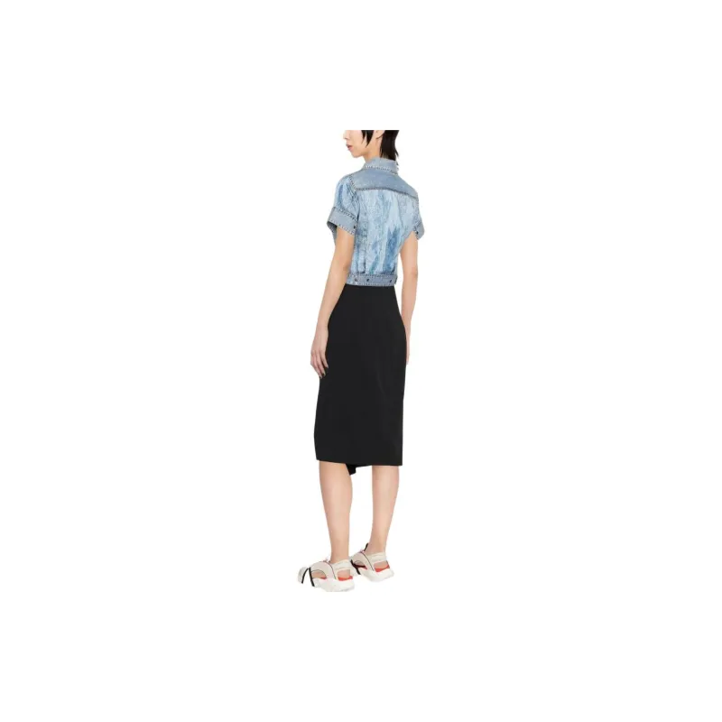 DIESEL Crop Tops Women's Blue-2