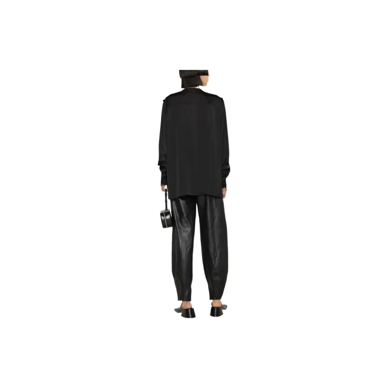 JIL SANDER Ruffled Crewneck Blouse-3