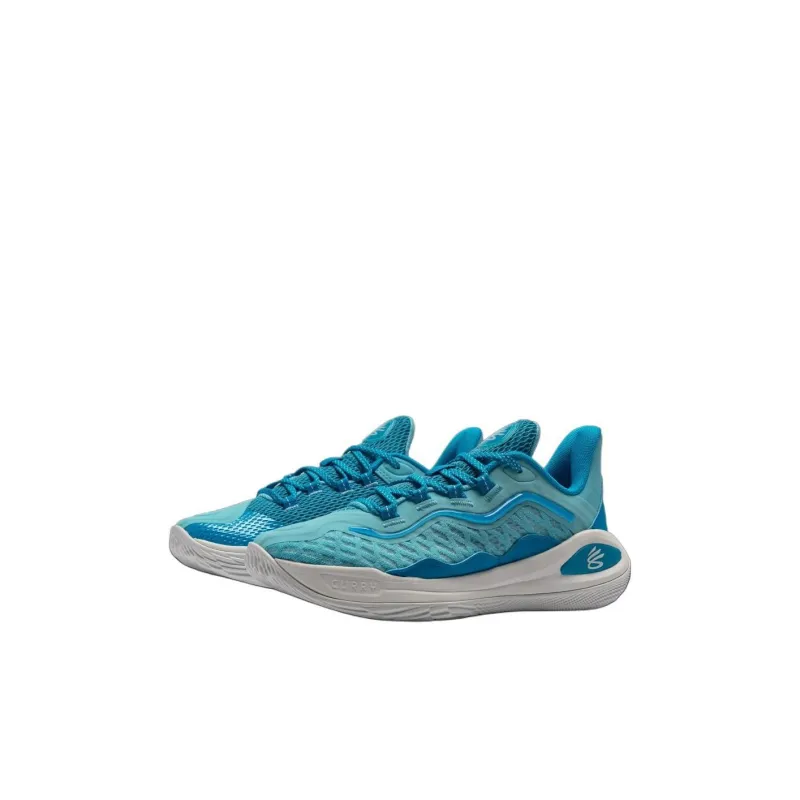 Under Armour Curry 11 MOUTHGUARD Abrasion Resistant Low Top Children's Basketball Shoes Blue Kids'-3