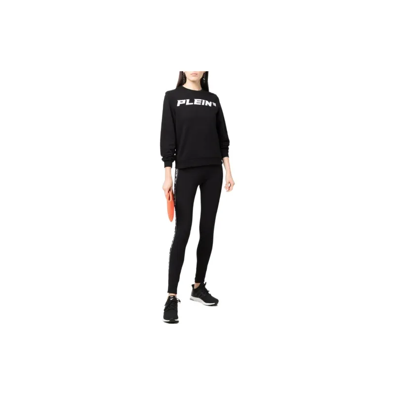 PHILIPP PLEIN Logo print Jersey Leggings-1