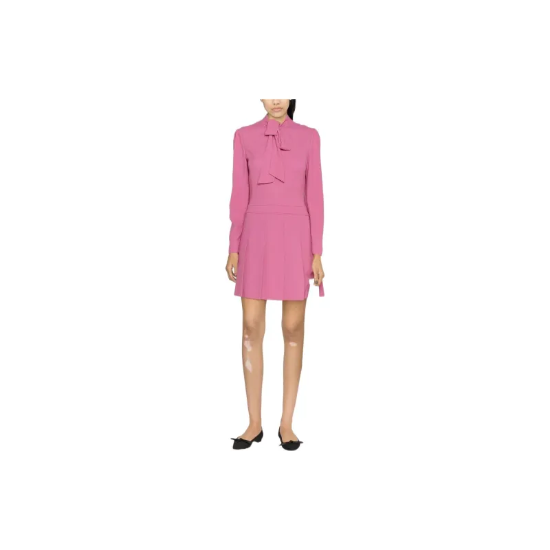 MOSCHINO Long-Sleeved Dresses Women's Rose Red-2