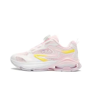 FILA KIDS Cushioning Abrasion Resistant Breathable Low Top Kids' Running Shoes Pastel Pink Teenagers