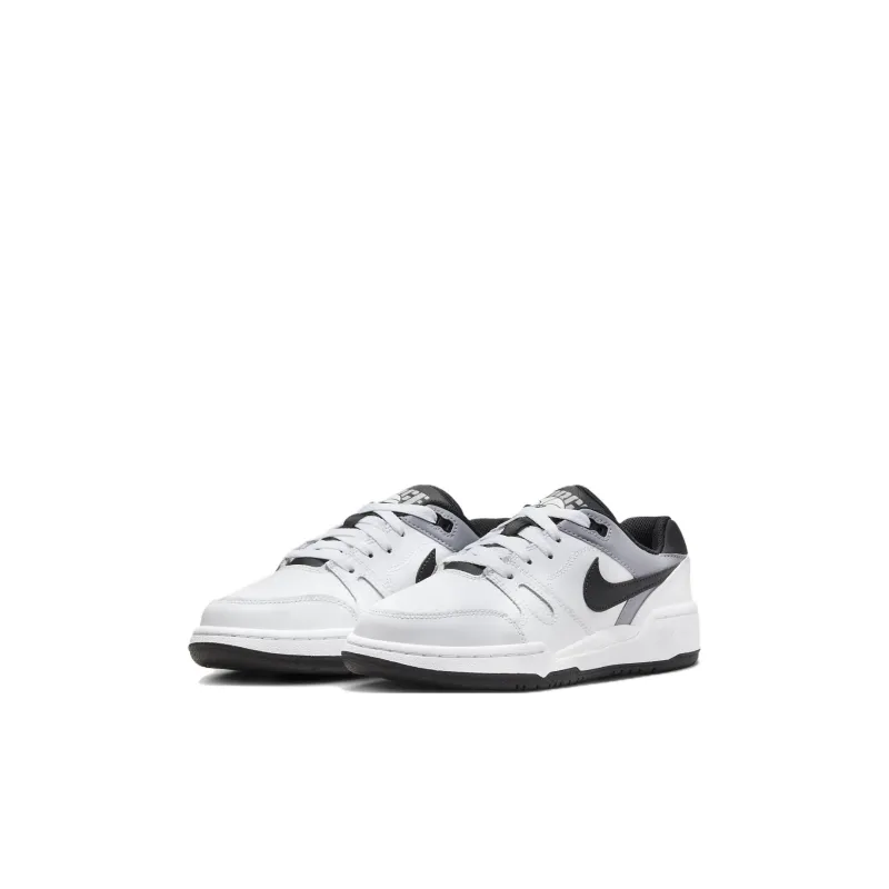 Nike Full Force Cushioning Wear Resistant Low Top Skateboard Shoes White Gray Kids'-2