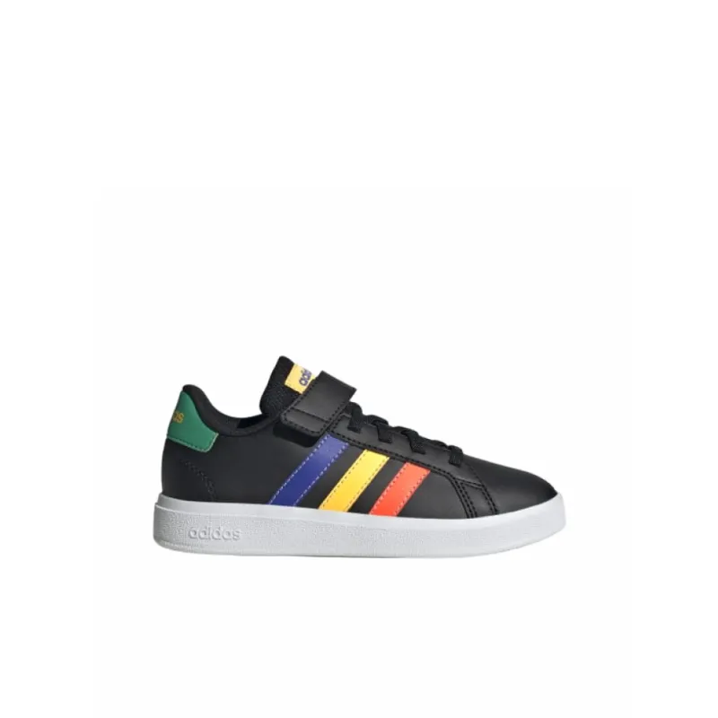 Adidas Sportswear Anti-Slip Wear-Resistant Low-Top Kids' Skateboarding Shoes Black Kids'-1