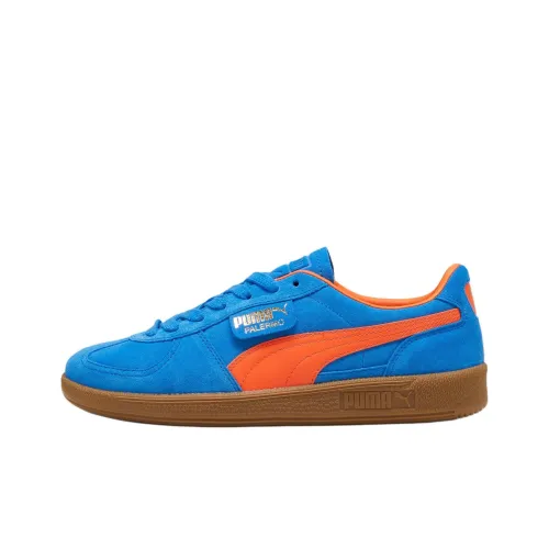 PUMA Palermo Skateboard Shoes Unisex Low-Top Hyper Blue - Mars Red - Rubber