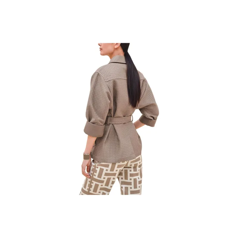 HERMES Coats Women's Elephant Gray-1