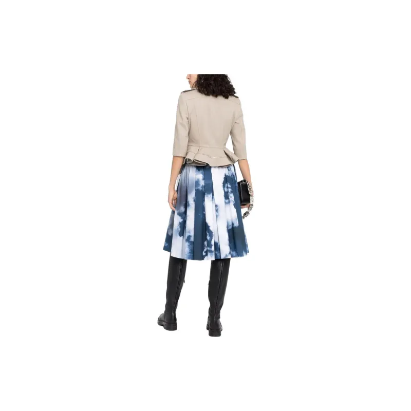 Alexander McQueen High Waist Zip Detailed Skirt-2