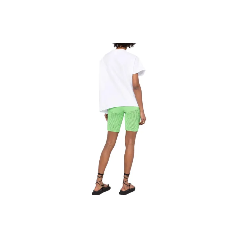 NANUSHKA Crochet Elasticated Waist Cycling Shorts-2