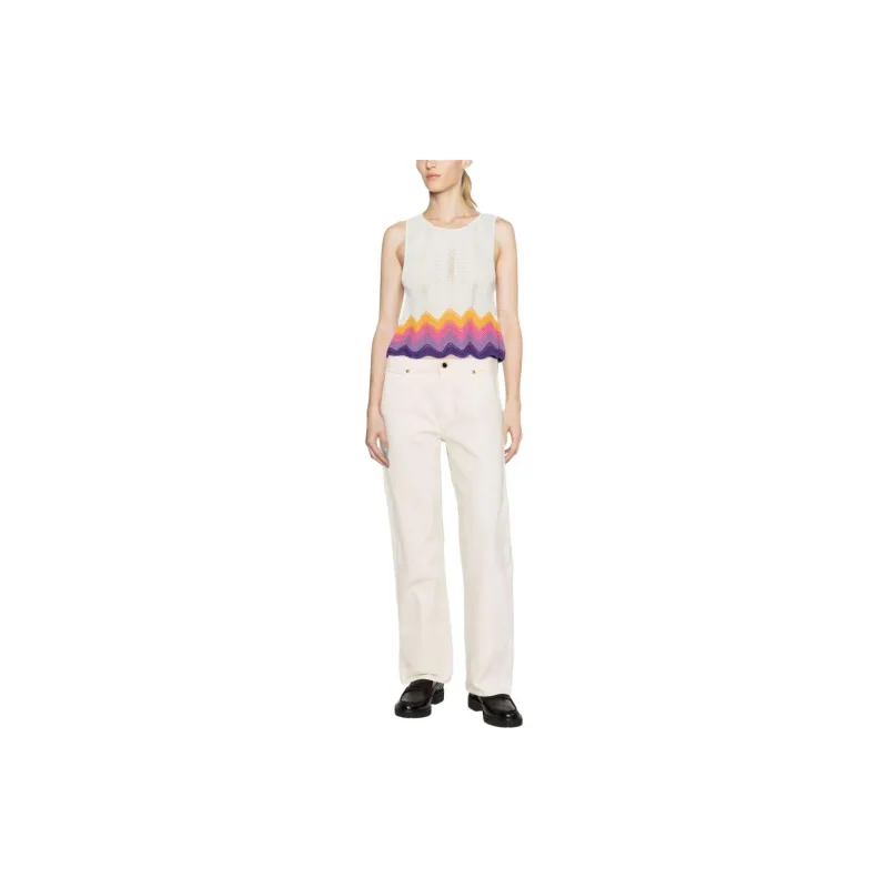 Sandro Tank Tops Women's White-1
