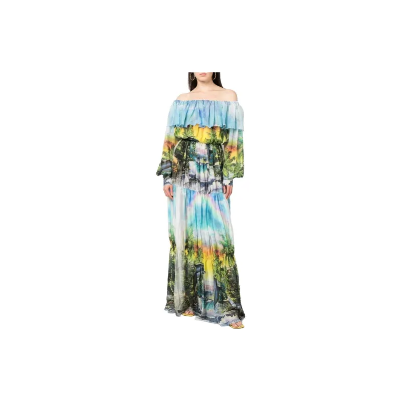 PHILIPP PLEIN Long Sleeved Dresses Women's Blue-1