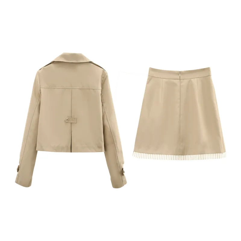 A Paradise For Awakening Skirt Set Women's Khaki-1