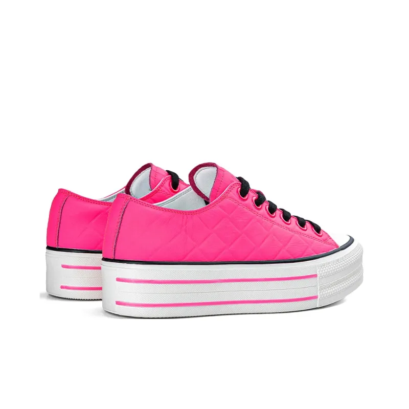 NAUTICA Abrasion Resistant Low Top Skateboard Shoes Women's Rose Red-3