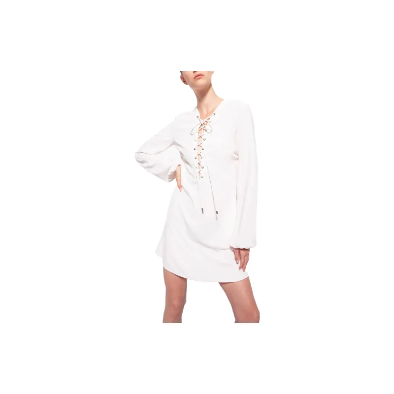 PINKO Long Sleeved Dress Women's White-3