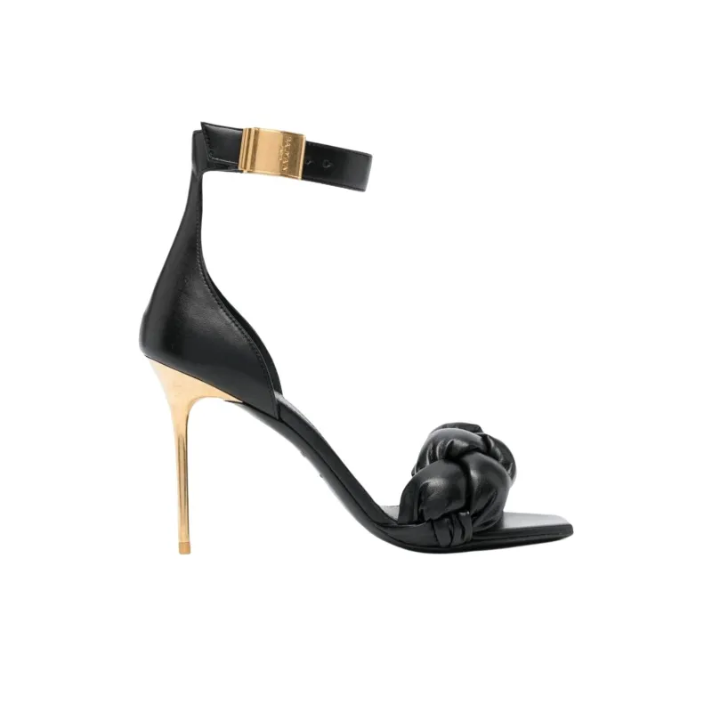 BALMAIN Logo plaque Open toe Sandals-1