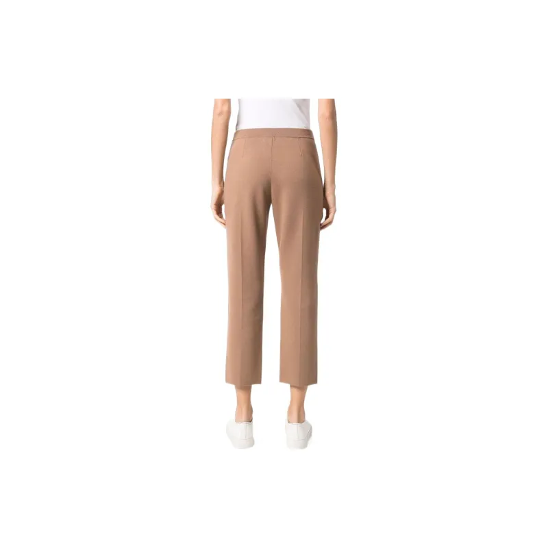 THEORY Knitted Sweatpants Women's Tea Brown-1