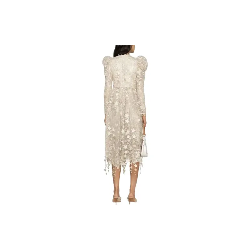 Zimmermann Long-Sleeved Dresses Women's Champagne-2