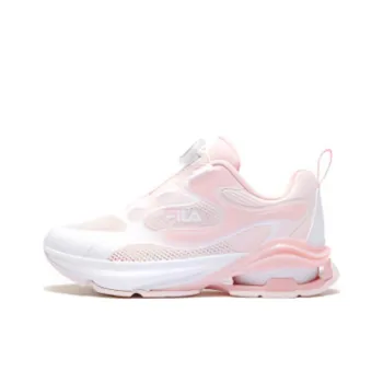 FILA KIDS Anti Slip Wear Resistant Low Top Kids' Running Shoes Pink White Teenagers