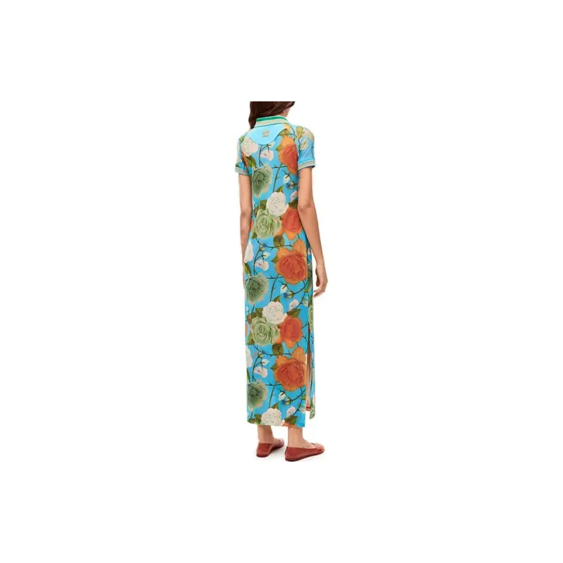 LOEWE Short Sleeved Dresses Women's Blue-2