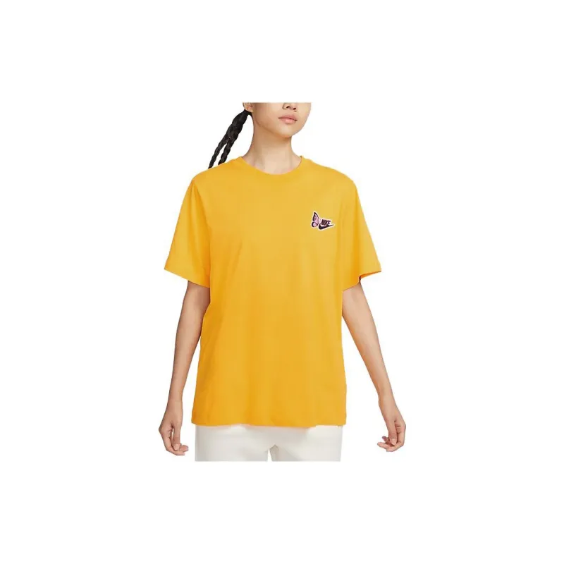 Nike Set in Sleeve T Shirt Women's Yellow-2