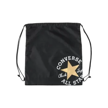 Converse Polyester Backpack Large Size Unisex Black & Gold