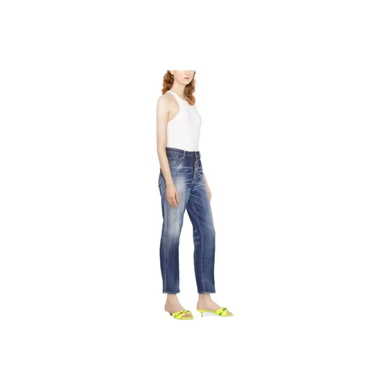DSQUARED2 Faded Straight leg Jeans-3