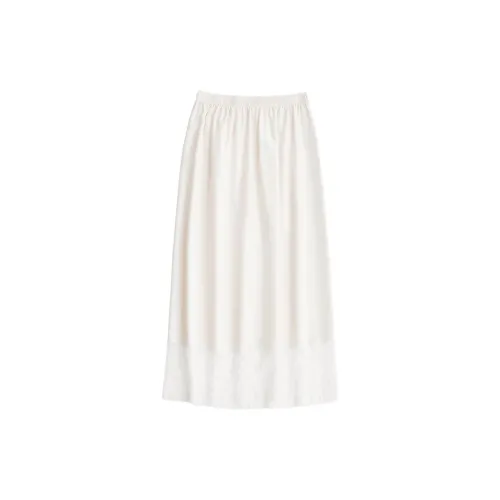 MS MIN Casual Long Skirts Women's Off White