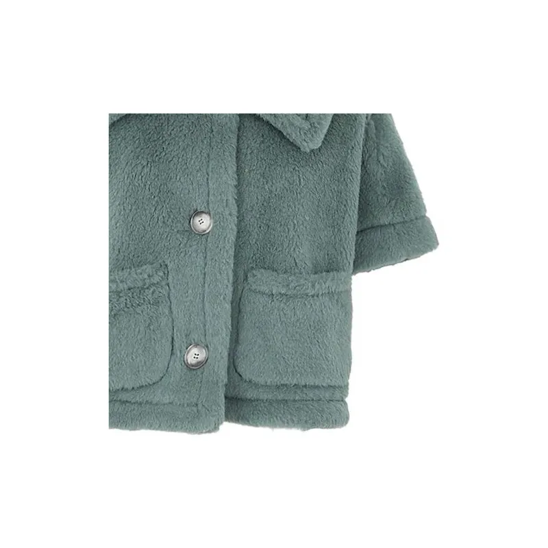 MaxMara Teddy Collared Short-Sleeved Coat-1