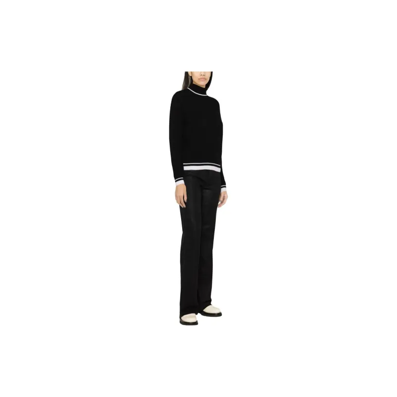 MSGM Stripe detail High neck Jumper-2