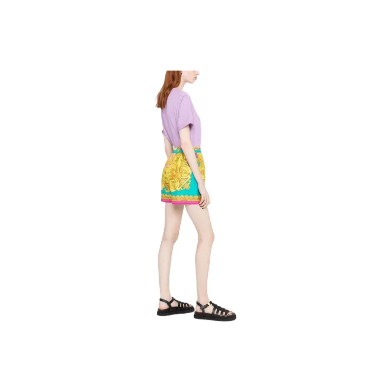 VERSACE Allover Baroque Printed Shorts-1
