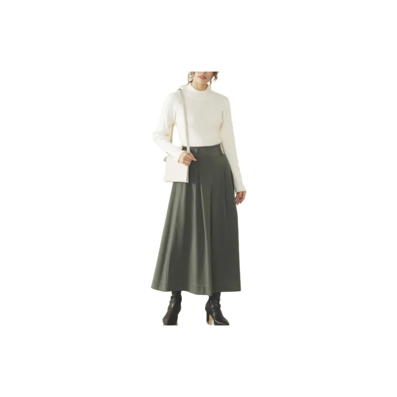 Beams Casual Pants Women's Olive Green-1