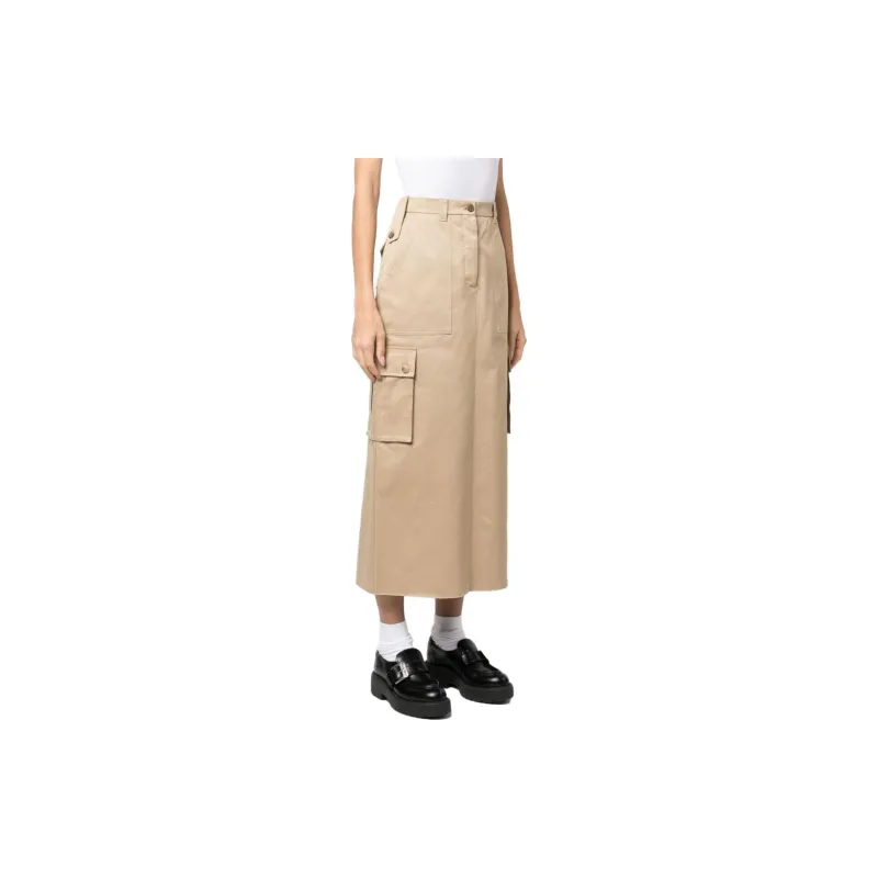 MIU MIU Casual Long Skirts Women's Sandy Beige-3