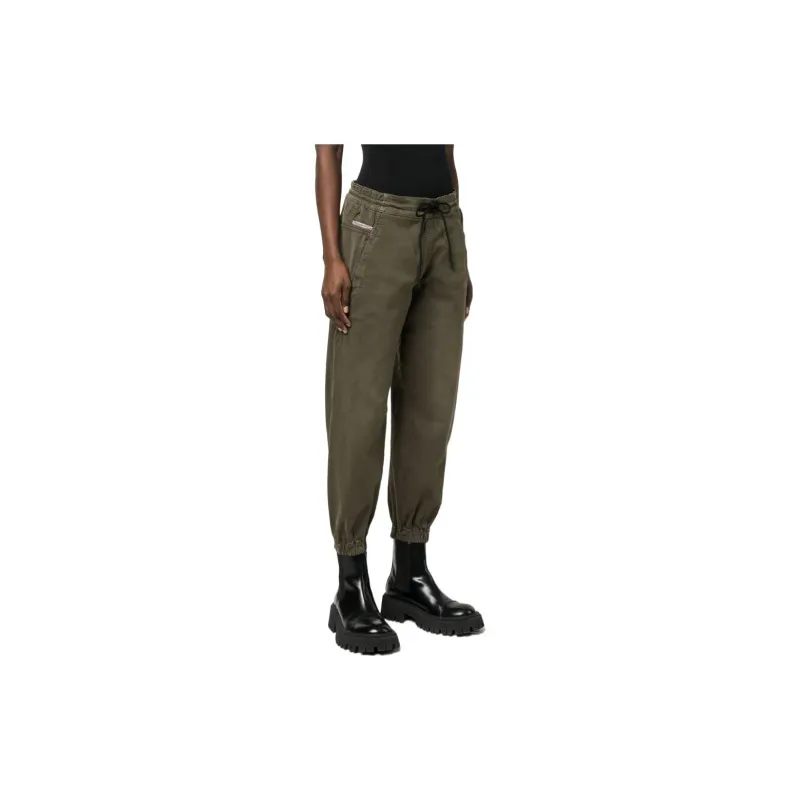 DIESEL Knitted Sweatpants Women's Green-3