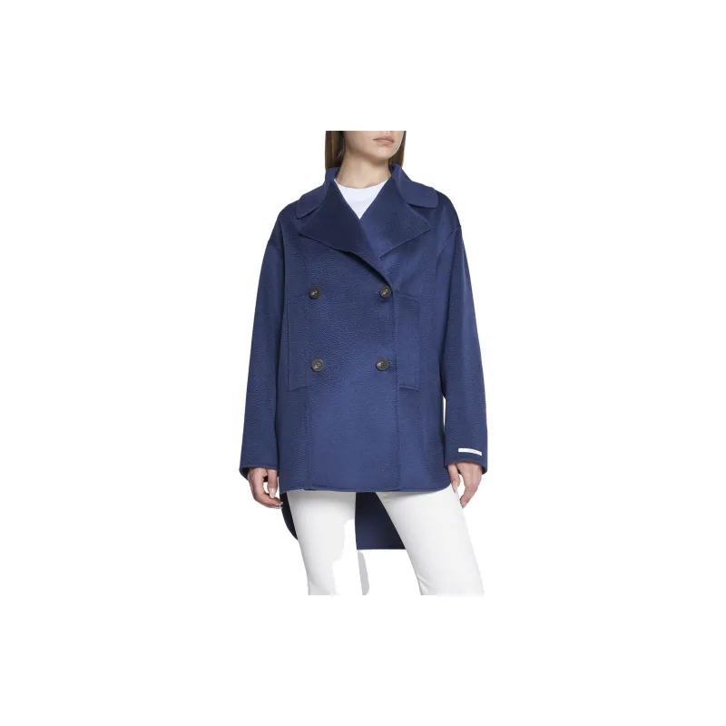 SportMax Coats Women's Marine Blue-2