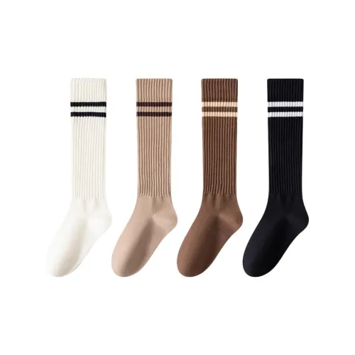 MIIOW Knee High Socks Women's 4 Pack