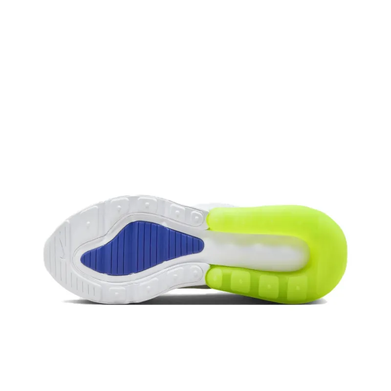 Nike Air Max 270 Anti Slip Wear Resistant Kids Lifestyle Shoes White Green Teenagers-4