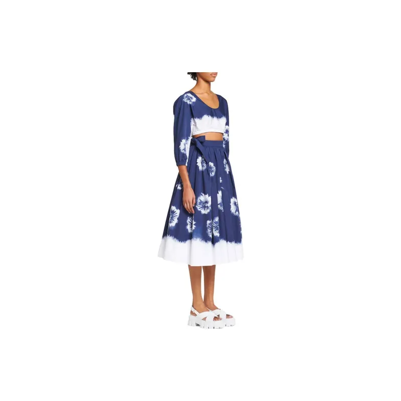 PRADA SS21 Casual Long Skirts Women's Blue-1