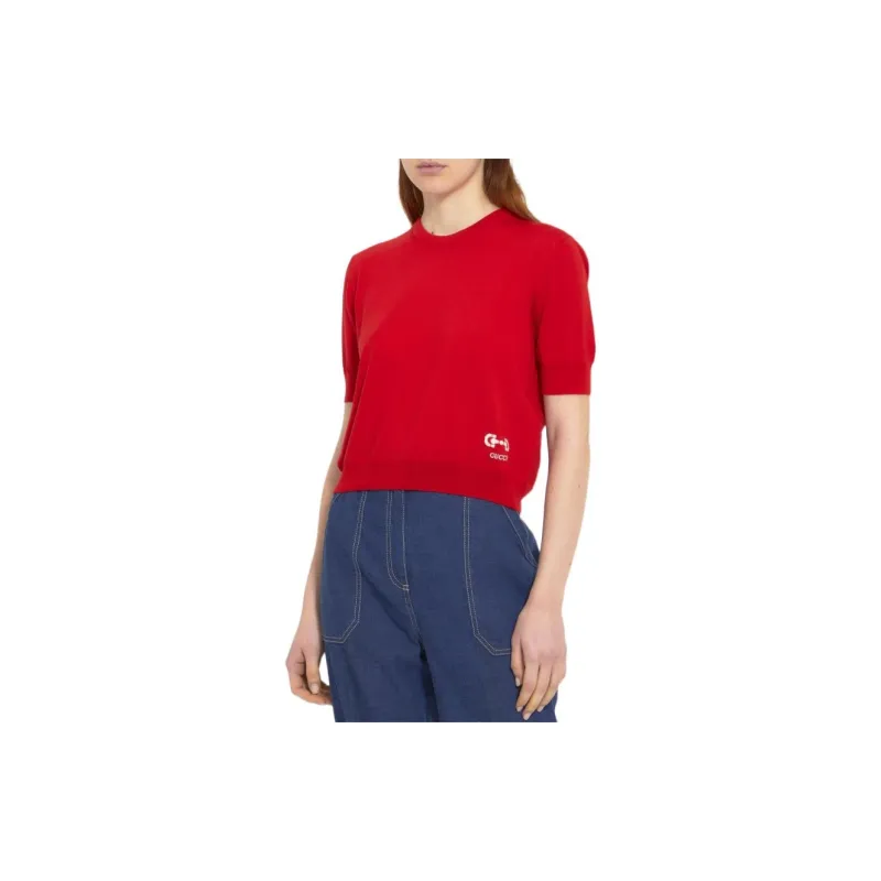 GUCCI Logo print Jumper-1